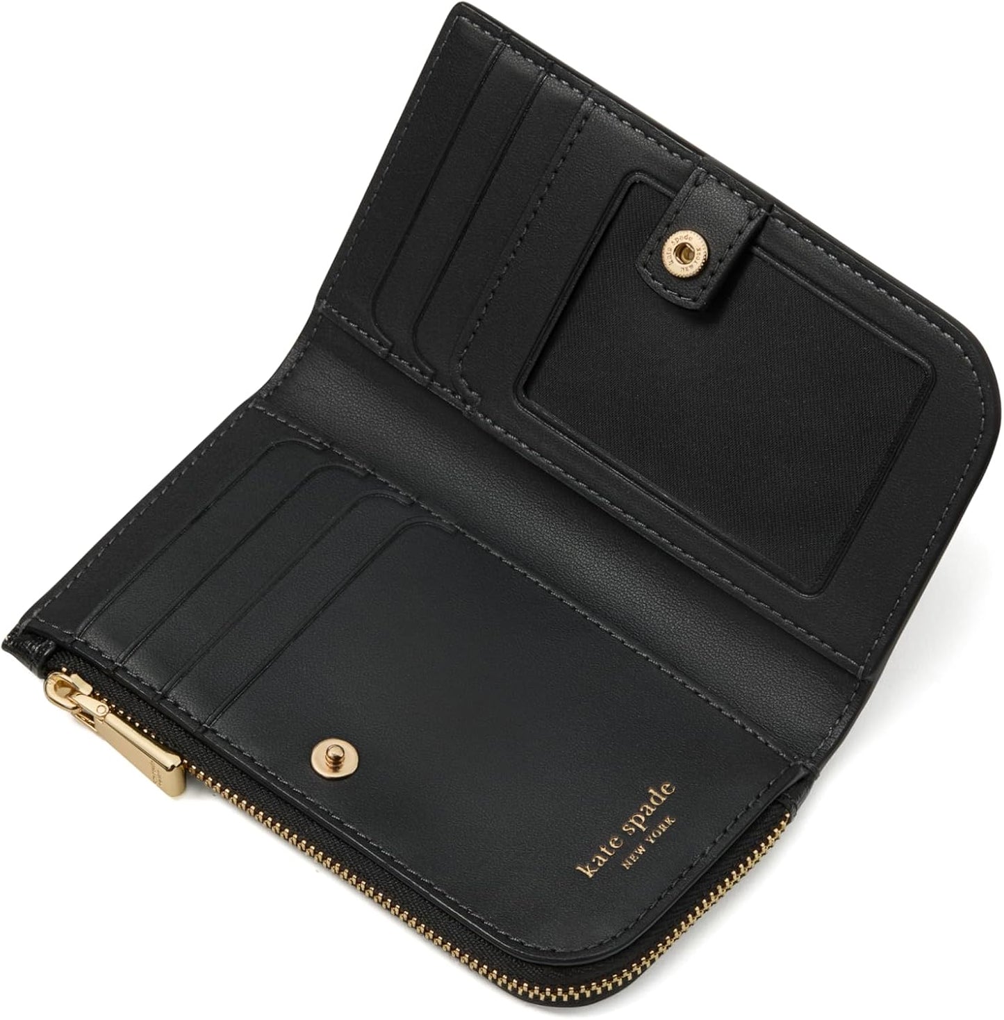 HOTkate spade new york Women's Devin Pebbled Leather Small Slim Bifold Wallet