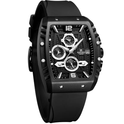 HOTNAVIFORCE Men Quartz Watch Auto Date Week Business Dress Analog Wrist Watches