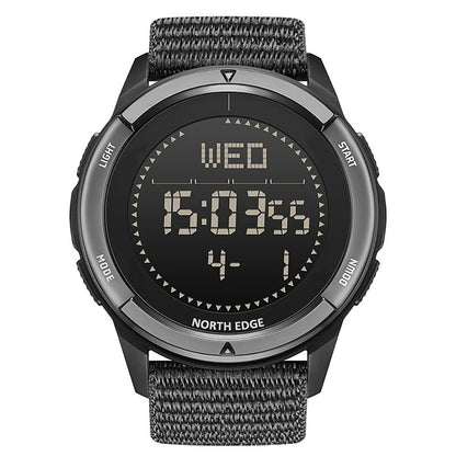 HOTNORTH EDGE ALPS Outdoor Digital Watch for Men | No app or charging, compass, step tracking and 50M water resistance