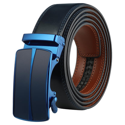HOTLavemi Men's Real Leather Ratchet Dress Casual Belt, Cut to Exact Fit,Elegant Gift Box