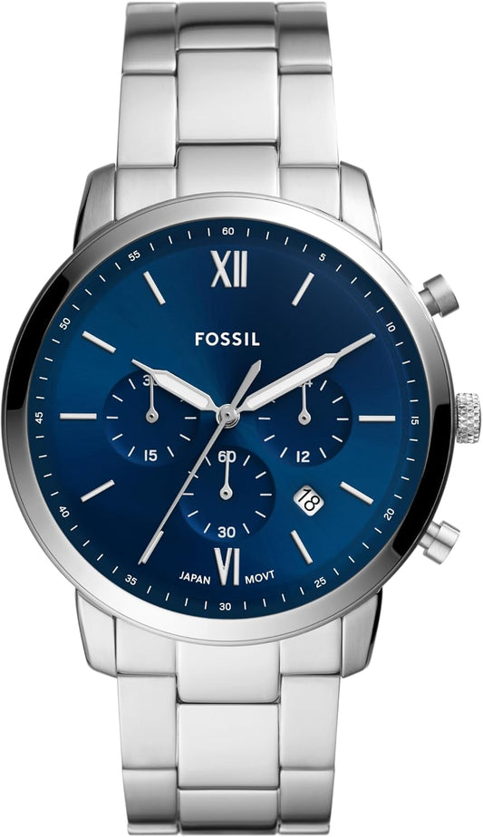 HOTFossil Men's Watch, Neutra Quartz Stainless Steel Chronograph Watch for Men