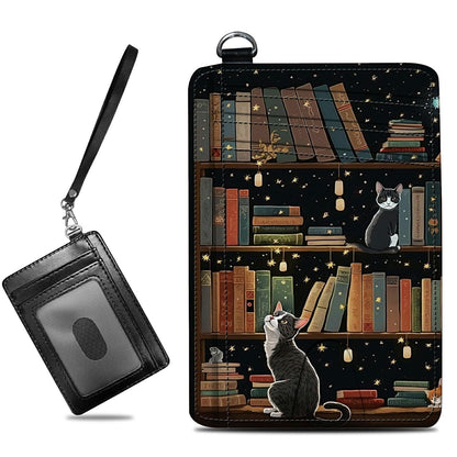 HOTCute Credit Card Holder with Zipper, Crow Skull RFID-Blocking Card Case Small Wallet for Women Men, Multi-slot Card Organizer Case Travel Accordion Wallet