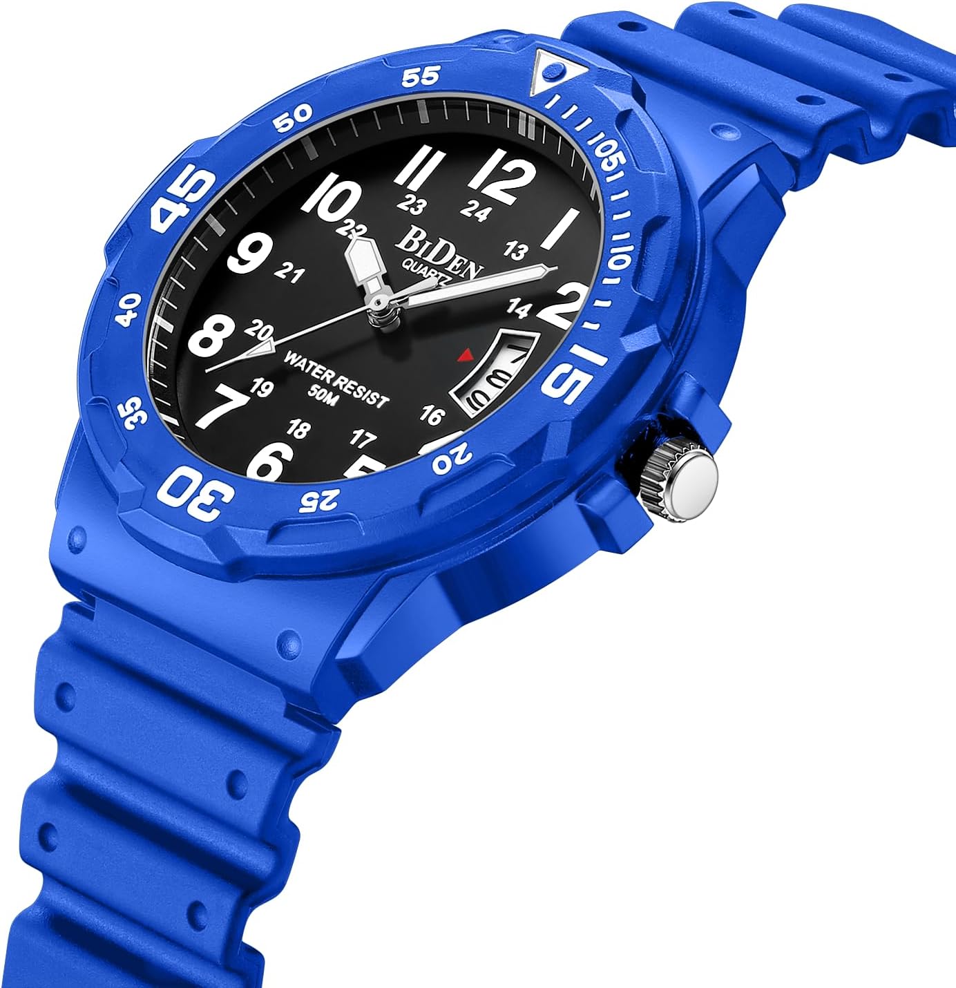 HOTLN LENQIN Mens Watches Stainless Steel Waterproof Analog Quartz Watch for Men with Date Luminous Fashion Wristwatch
