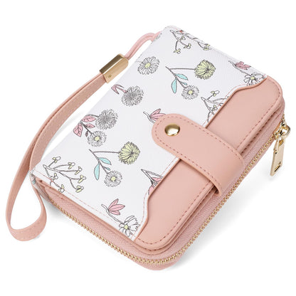 HOTSENDEFN Leather Credit Card Holder RFID Blocking Wallet for Women Large Capacity Card Case Organizer Wristlet with 35 Slots