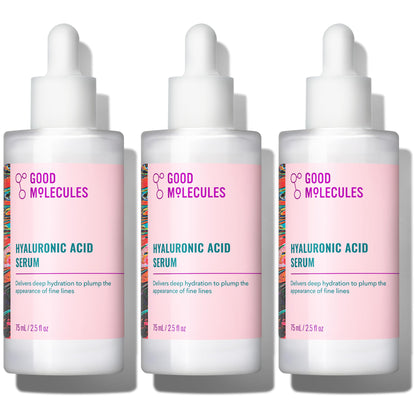 HOTGood Molecules Hyaluronic Acid Serum - 1% Hyaluronic Acid Ultra hydrating Serum Facial Moisturizer for Plumper Skin, Skin Care for Face