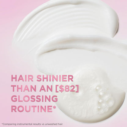 HOTL’Oreal Paris Sulfate Free Glossing Shampoo and Conditioner Set with Glycolic Acid, Provides Intense Glass Shine & Smoothness, Suitable for Dull, Dry, and Color-Treated Hair, EverPure, 13.6 Fl Oz Set