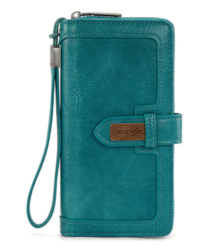 HOTX Wrangler Women's Wallets Bifold Wristlet Wallets for Women Large Capacity Credit Card Wallet with ID Window