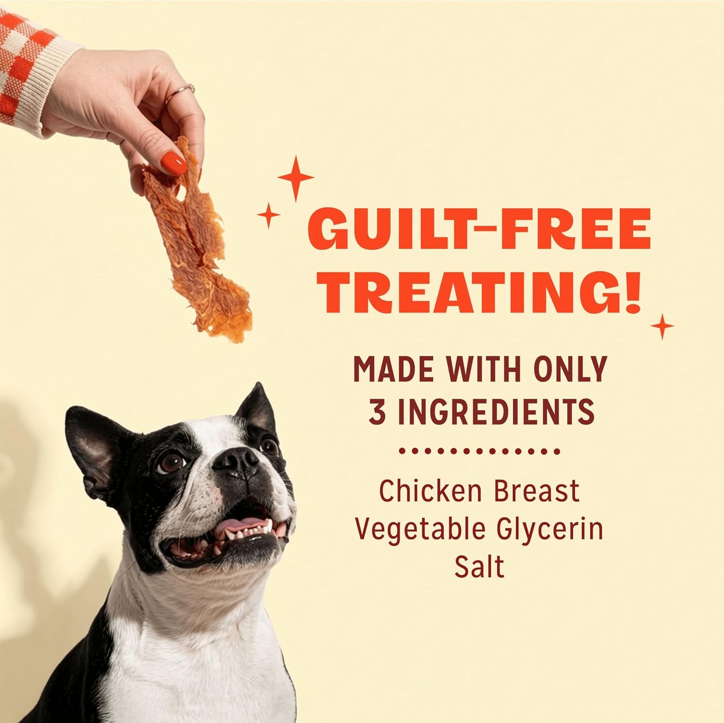 HOTPur Luv Chicken Jerky Dog Treats, Made with 100% Real Chicken Breast, 32 Ounces, Healthy, Easily Digestible, Long-Lasting, High Protein, Satisfies Dog's Urge to Chew