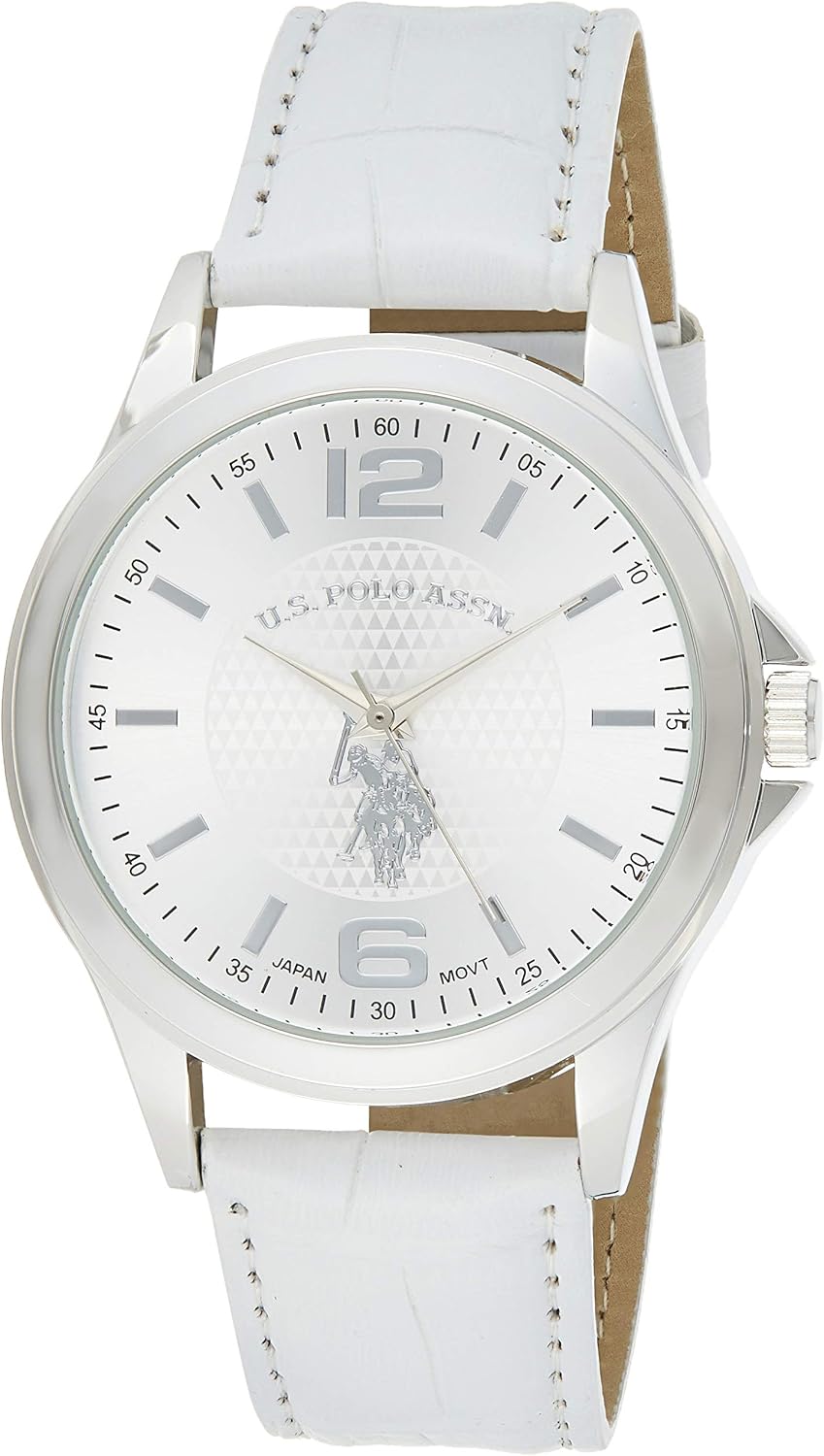 HOTAccutime U.S. Polo Assn. Classic Men's USC50202 Analog Display Analog Quartz White Watch