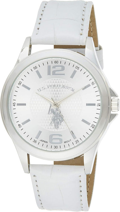 HOTAccutime U.S. Polo Assn. Classic Men's USC50202 Analog Display Analog Quartz White Watch