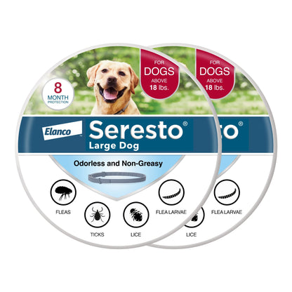 HOTSeresto Flea & Tick Collar For Dogs Over 18 lbs., Treatment & Prevention, Vet-Recommend, 8 Month Protection