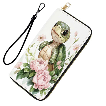 HOTRFID Blocking Wristlet Wallet for Women & Teen Girls-Large Capacity Leather Phone Clutch with Removable Strap,