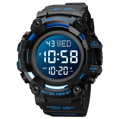 HOTFANMIS Mens Military Multifunction Digital LED Watch Electronic Waterproof Alarm Quartz Sports Watch