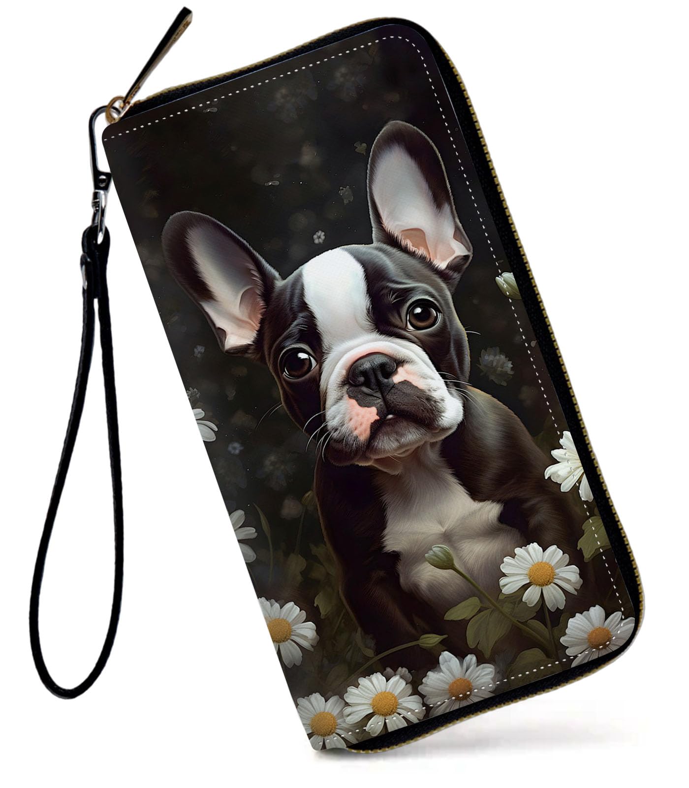 HOTWomens Wallet, Large Capacity RFID Blocking PU Leather Wristlet Wallets for Women Ladies Men Credit Card Holder Zipper Wallet Phone Holder Clutch Travel Purse, Art Moon Starry Night