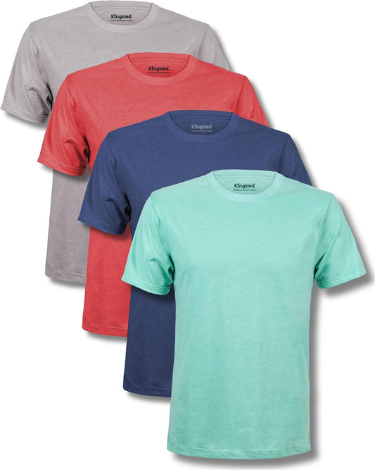 HOTKingsted T-Shirts for Men Pack - Royally Comfortable - Super Soft Premium Fabric - Well-Crafted Classic Tee