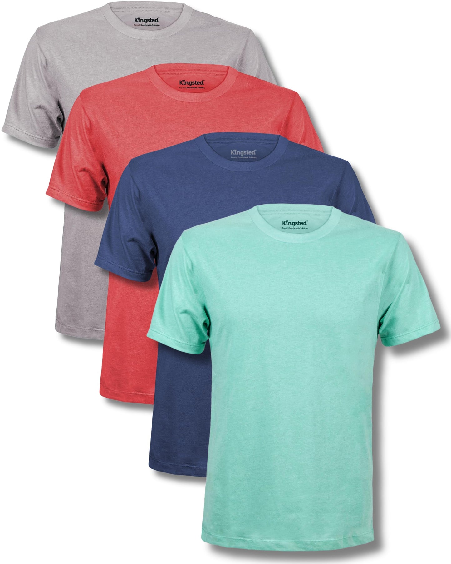HOTKingsted T-Shirts for Men Pack - Royally Comfortable - Super Soft Premium Fabric - Well-Crafted Classic Tee