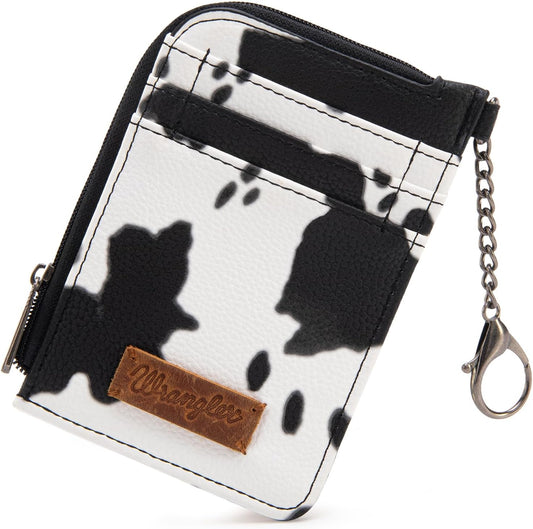 HOTMontana West Wrangler Cow Print Wallets for Women Boho Western Card Holder WG133-W005BK