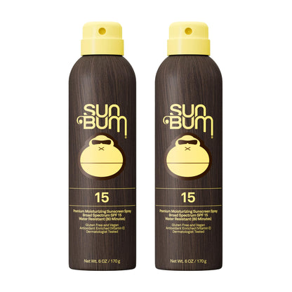 HOTSun Bum Original SPF 30 Sunscreen Body Spray - Broad Spectrum Moisturizing Sunscreen with Vitamin E - Hawaii 104 Act Compliant (Made without Octinoxate & Oxybenzone) - 6 oz