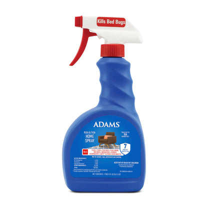 HOTADAMS Flea & Tick Home Spray for Indoor House Treatment, Tick and Flea Spray for Home, Carpet, Furniture & Pet Bedding, Controls Bed Bugs, Cockroaches, Spiders & Mosquitoes, 24 oz