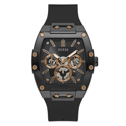 HOTGuess Men's GW0G Series| Analog Trend Watch| Polycarbonate Case| Silicone Bracelet | 50M Water Resistance