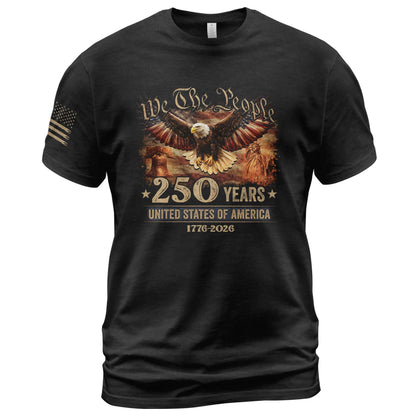 HOTAmerican 250th Anniversary Shirts, Mens Patriotic Shirts | Celebrate 250 years of history with these patriotic shirts, featuring vintage designs and soft, comfortable fabric