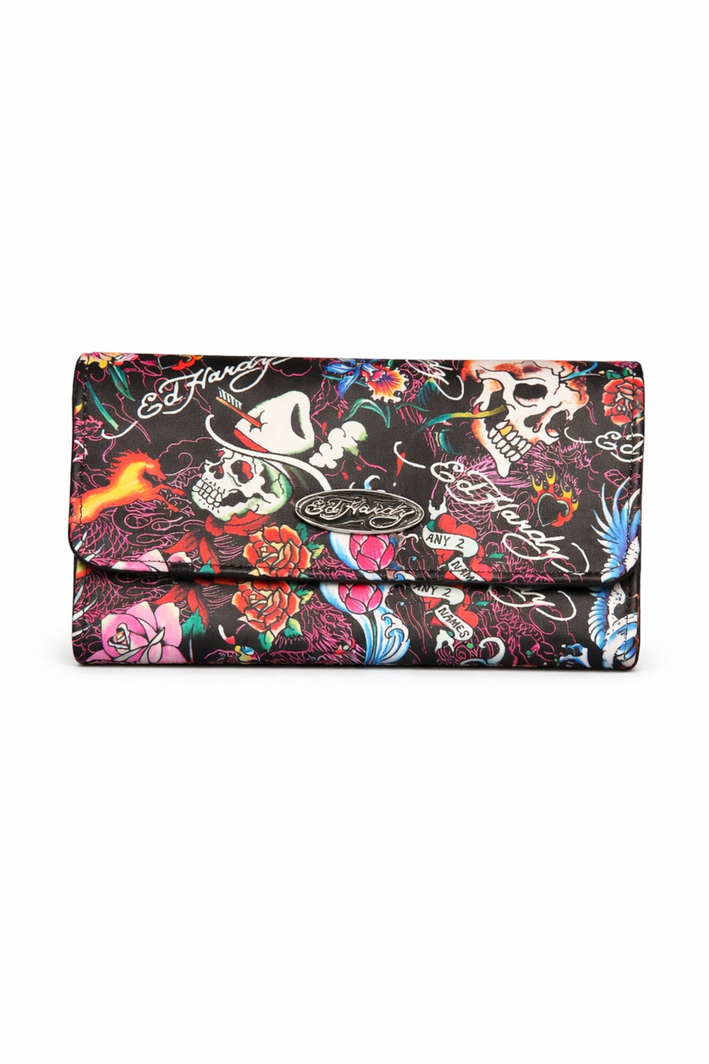 HOTED HARDY Women's Trifold Wallet with Multicompartment Storage EHW193 (Pink/White)