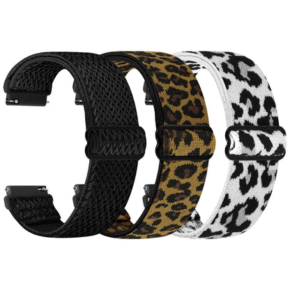 HOTTumpCez Quick Release Watch Band - Choice of Width -18mm 19mm 20mm 22mm 24mm Watch Bands, Solo Loop Adjustable Elastic Nylon Watch Straps Replacement Wristband for Men Women