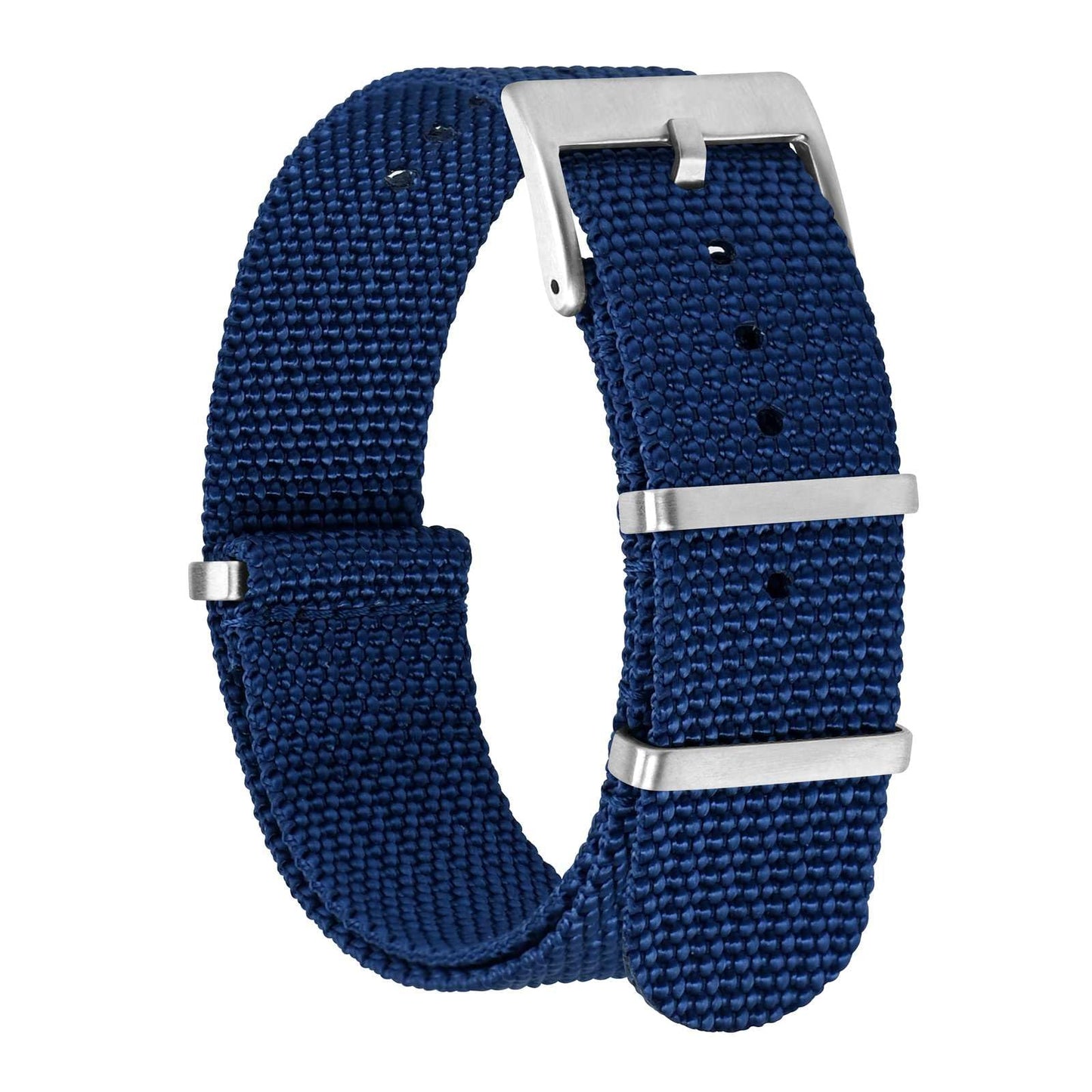 HOTBISONSTRAP Nylon Watch Bands for Men, One-Piece Military Watch Straps, 18mm 20mm 22mm