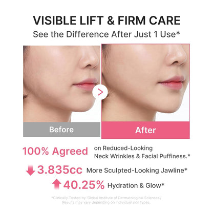 HOTmedicube PDRN Collagen Gua Sha Neck Wrinkle Cream - Firming, Contour Care | Built-In Gua Sha Massager with Volufiline 5% - For the Look of Fine Lines, Jawline, Neck, Décolleté, Korean Skincare, 3.17 oz