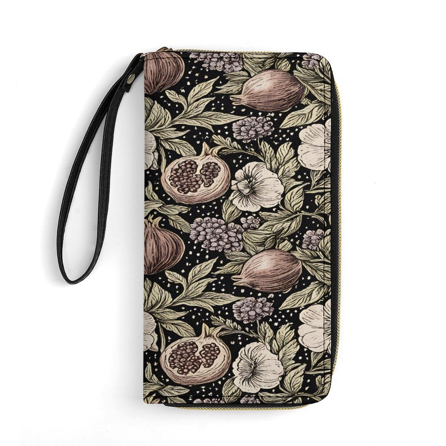 HOTHalloween Pumpkin Pattern Women's Wallet Wristlet Zipper Purse with Hand Strap Travel Credit Card Holder for Daily Use Gifts