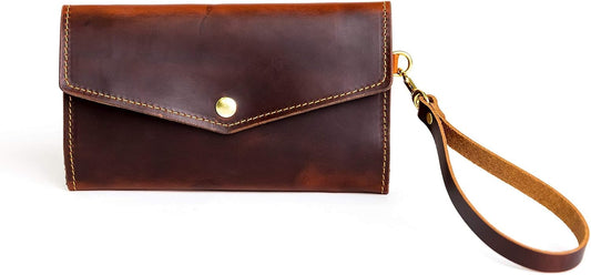 HOTWomen's Leather Clutch Wallet, Trifold Women's Wallet, Leather Wallet Women, Handbag For Women