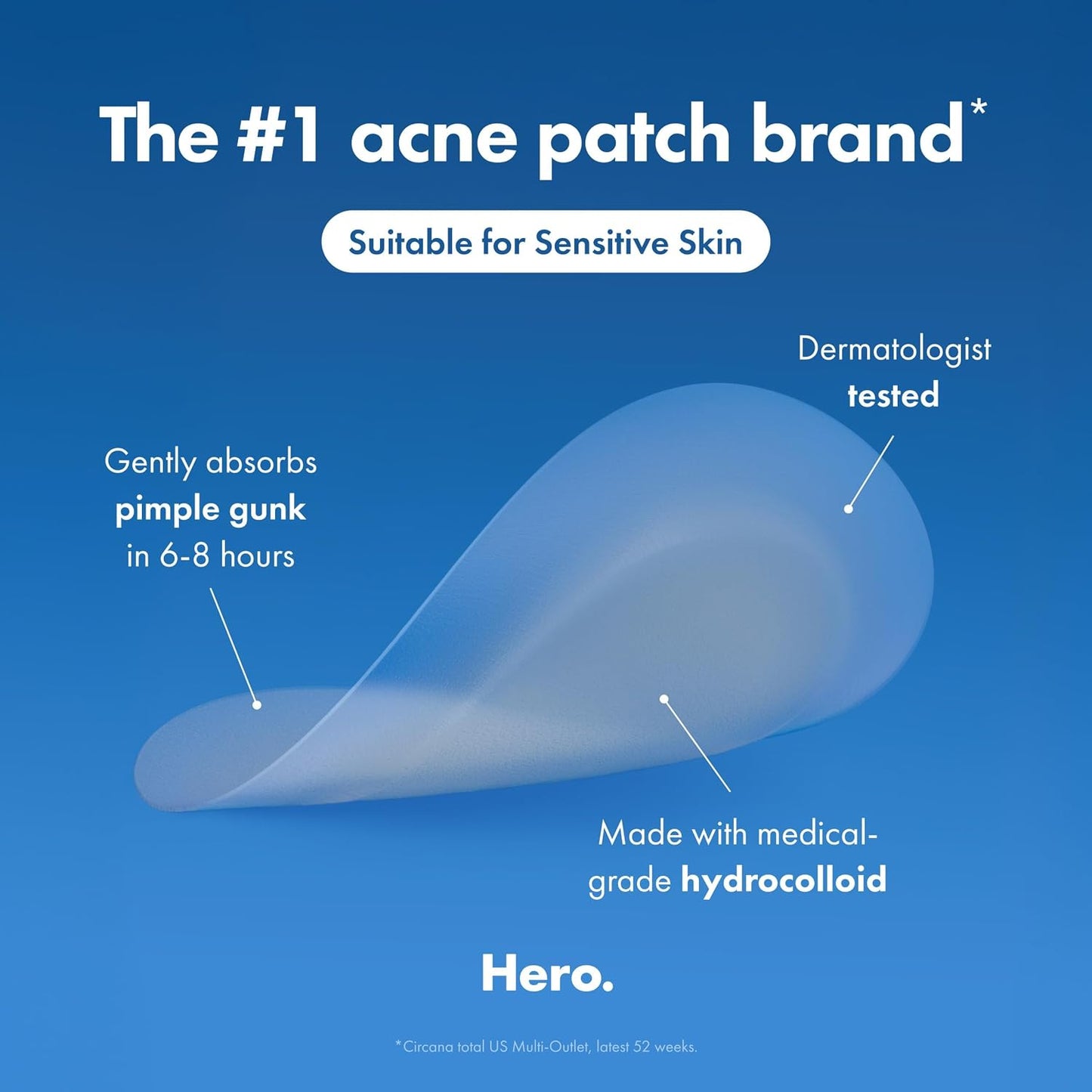 HOTHero Cosmetics Mighty Patch Mini Invisible+ Acne Pimple Patches, 30 Ct | X-Small 10mm, Daytime Hydrocolloid Acne Patches, for Covering Zits & Blemishes, Blends Into Skin & Barely There