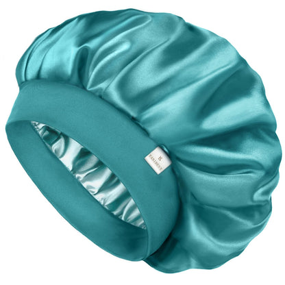 HOTYANIBEST Soft Satin Bonnet for Men Women, Sleep Cap to Maintain Moisture | Unisex Double Layer, Bonnet for Sleeping, Protect Hair, Natural Wave, Curly Coily, Reduce Frizz, Adjustable Sleep Hat