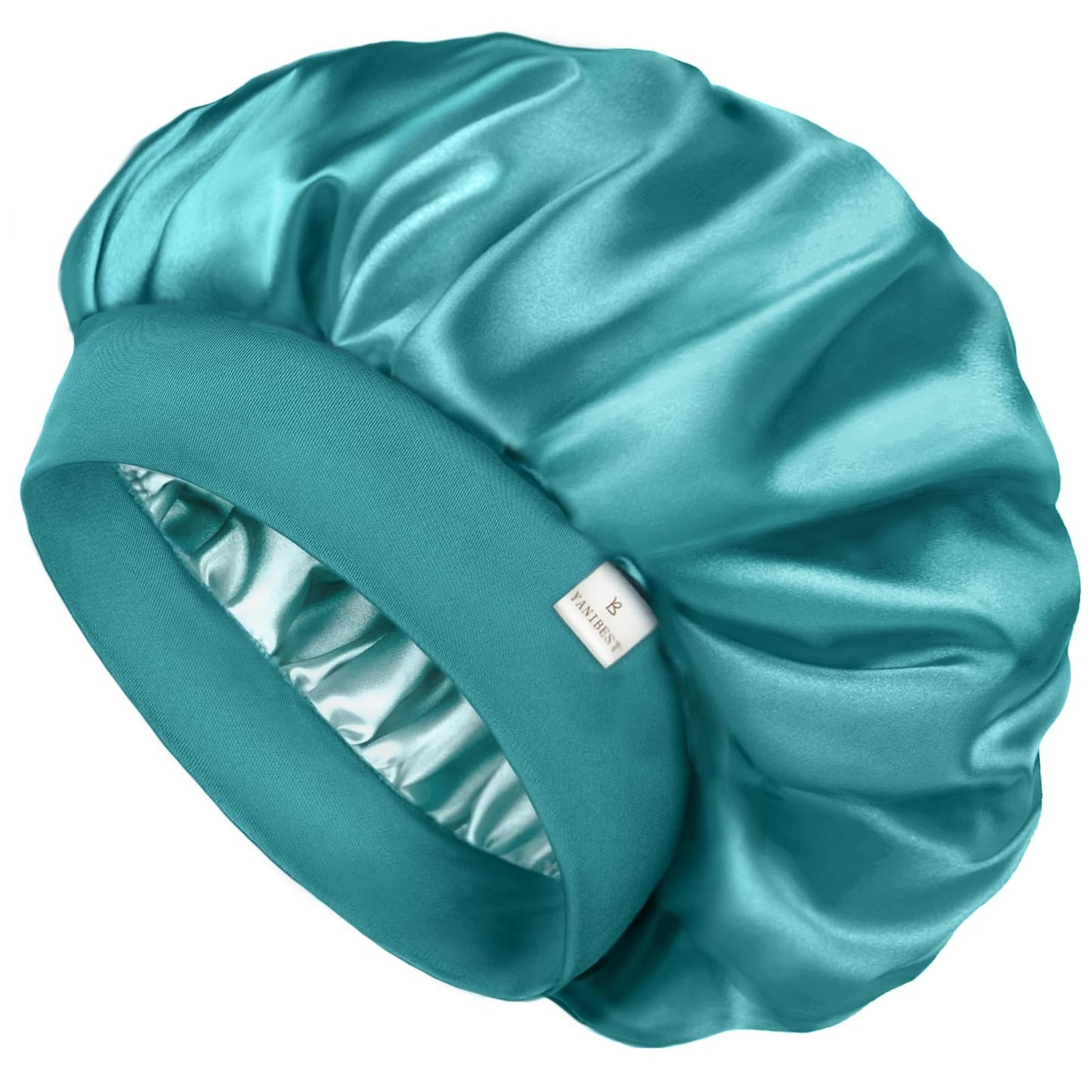 HOTYANIBEST Soft Satin Bonnet for Men Women, Sleep Cap to Maintain Moisture | Unisex Double Layer, Bonnet for Sleeping, Protect Hair, Natural Wave, Curly Coily, Reduce Frizz, Adjustable Sleep Hat
