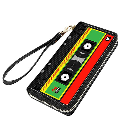 HOTCute Sloth Print Women Large Capacity PU Leather Zip Around Wallet, Multifunctional Clutch Purse for Cash/Card/Coin/Smart Phone