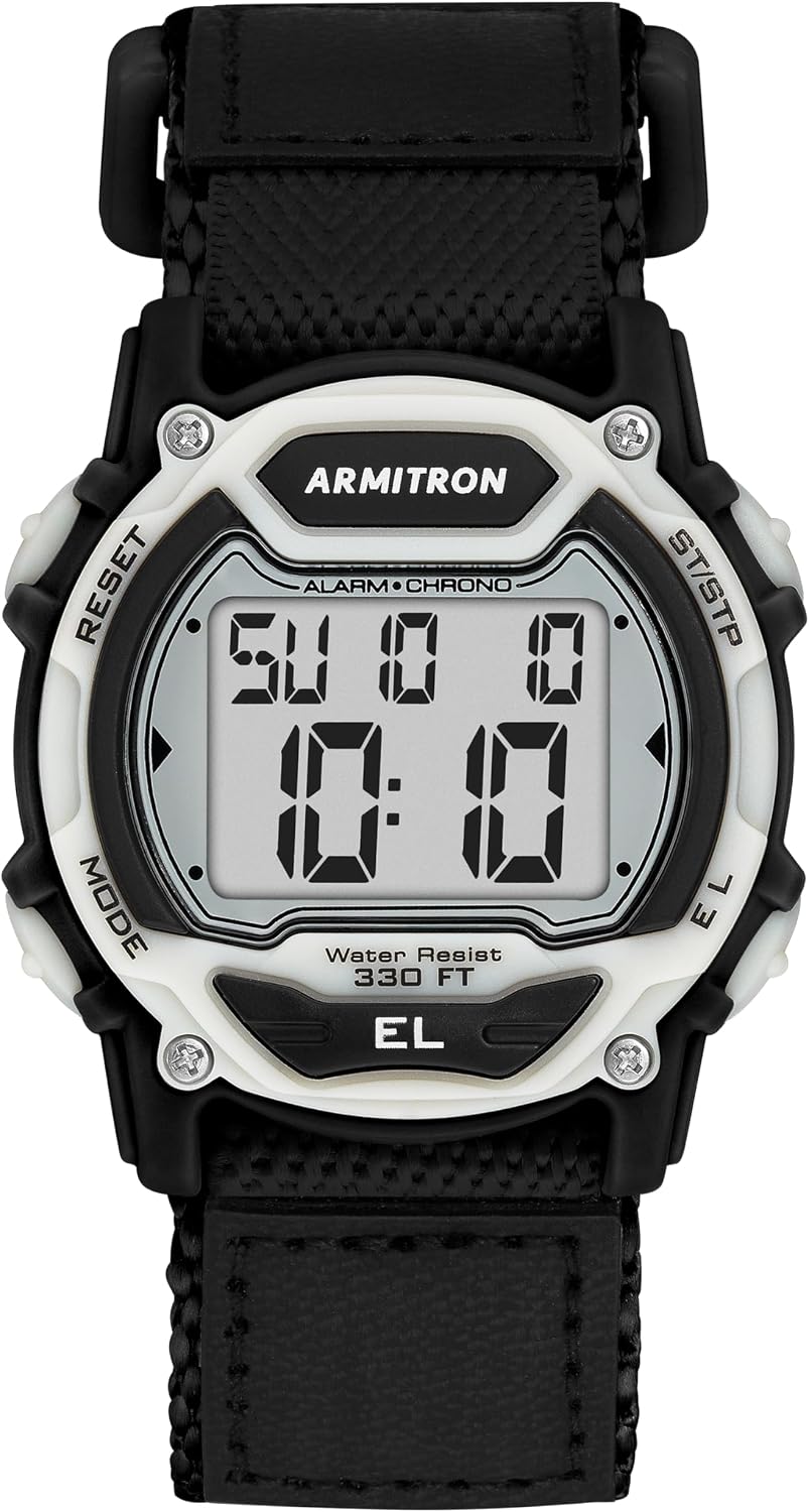 HOTArmitron Sport Unisex Digital Chronograph Nylon Strap Watch, 45-7004