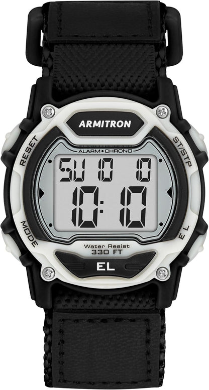 HOTArmitron Sport Unisex Digital Chronograph Nylon Strap Watch, 45-7004