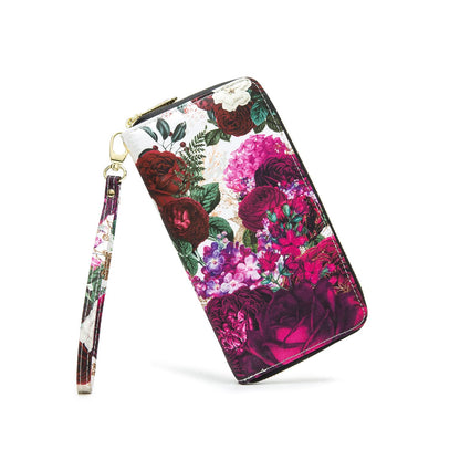 HOTWomen Wallet Card RFID For Womens Holder Blocking Credit Small Zipper Purse Pocket Bifold Slim Coin ID Ladies Wristlet Clutch Large Capacity Window Case Travel Zip Women's