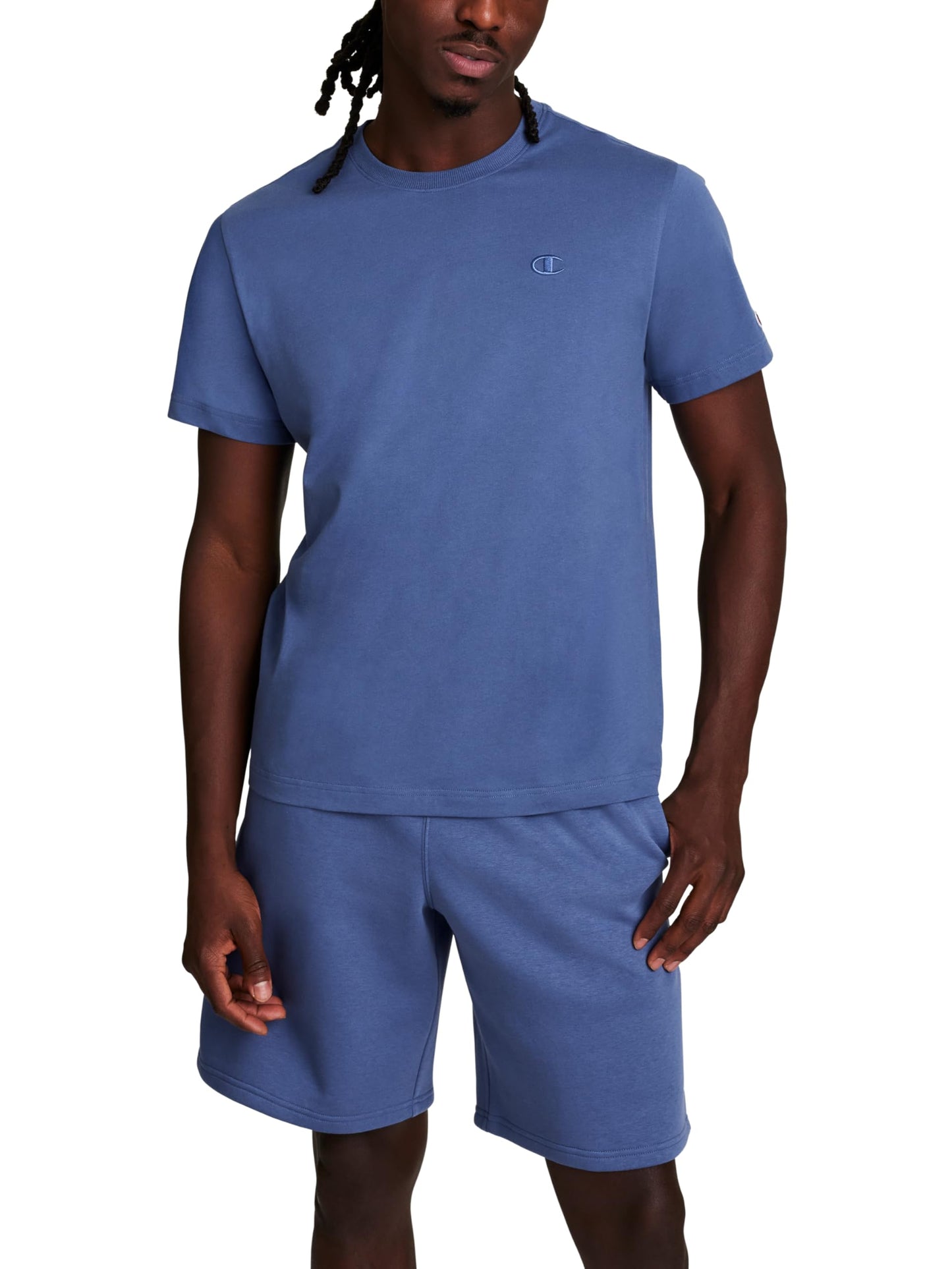HOTChampion Men's Classic Short Sleeve T-Shirt, Standard Fit, Midweight 100% Cotton, Available in Regular and Big & Tall