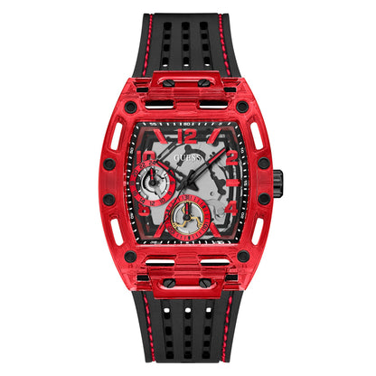HOTGuess Men's GW0G Series| Analog Trend Watch| Polycarbonate Case| Silicone Bracelet | 50M Water Resistance