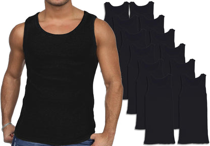 HOTAndrew Scott Men's A Shirt Tanks | Cotton Tank Top Athletic Undershirts | Multi Packs & Colors