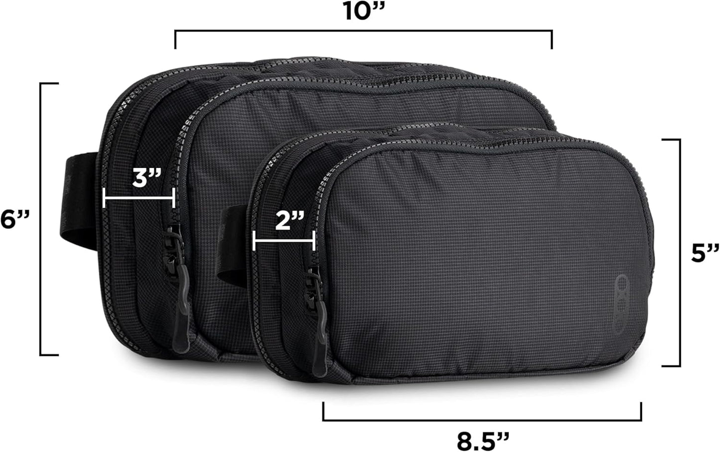 HOTEberlestock Fade Flex - Concealed Carry Waist Bag - Tactical Men's Fanny Pack with Adjustable Waist Belt - 10” W x 6”H x 3” D - Black