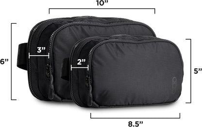 HOTEberlestock Fade Flex - Concealed Carry Waist Bag - Tactical Men's Fanny Pack with Adjustable Waist Belt - 10” W x 6”H x 3” D - Black