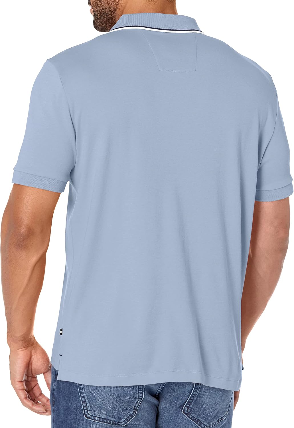 HOTNautica Men's Classic Fit Short Sleeve Dual Tipped Collar Polo Shirt