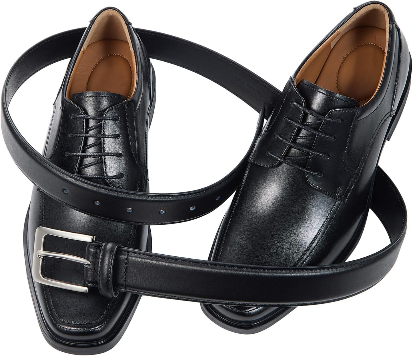 HOTVATAN Men's Genuine Leather Dress Belts, Handmade Classic Every Day Leather Jeans Belt for Men Work Business Casual