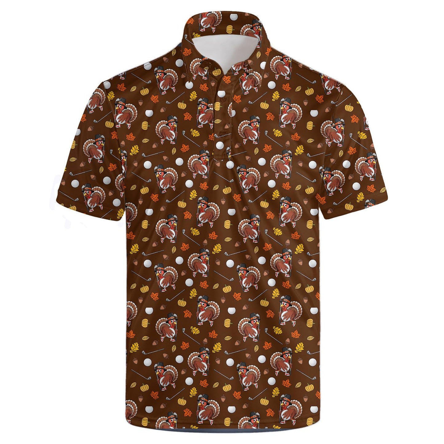 HOTGolf Polo Shirts for Men Funny Print Quick Dry Short Sleeve Performance Golf Shirts Moisture Wicking Polo Shirts