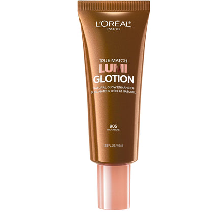 HOTL'Oreal Paris Makeup True Match Lumi Glotion, Natural Glow Enhancer, Illuminator Highlighter, Bronzing Drops For a Sun-Kissed Glow, 903 Medium