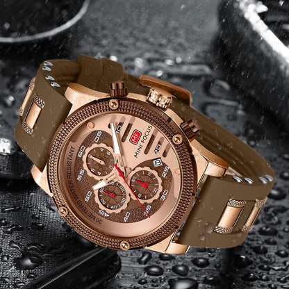 HOTAIMES Mens Watches for Men Casual Chronograph Waterproof Sport Military Watch Analog Quartz Movement Stylish Luxury Dress Wrist Watch Elegant Gift Watch for Men