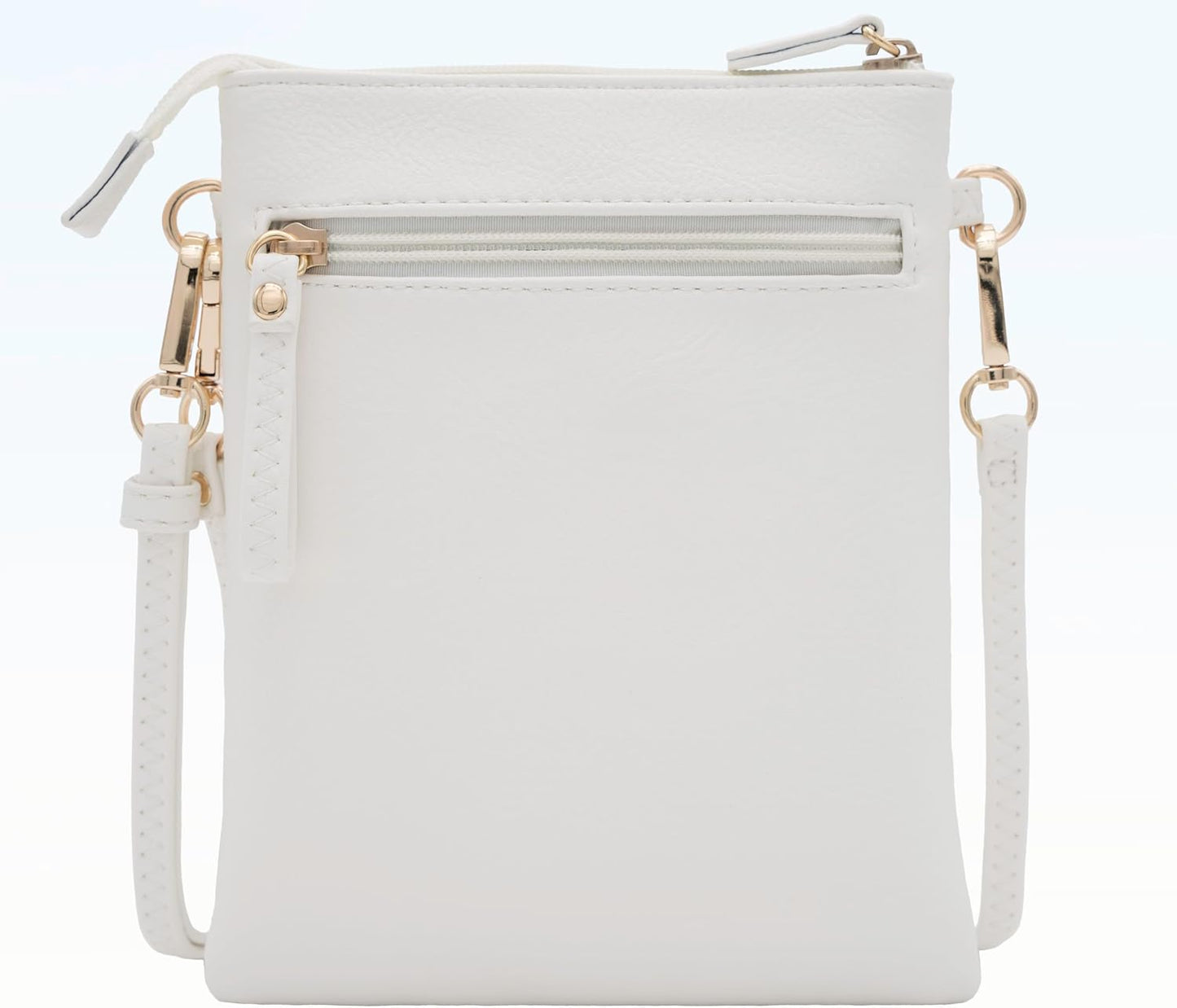 HOTSolene Small Crossbody Bag for Women, Multi Zip Pockets with Detachable Wristlet, Lightweight Travel Purse, Cell Phone Pouch