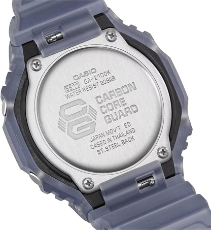HOTCasio G-Shock Smoke Light Analog-Digital Blue Resin Watch GA2100K-2A